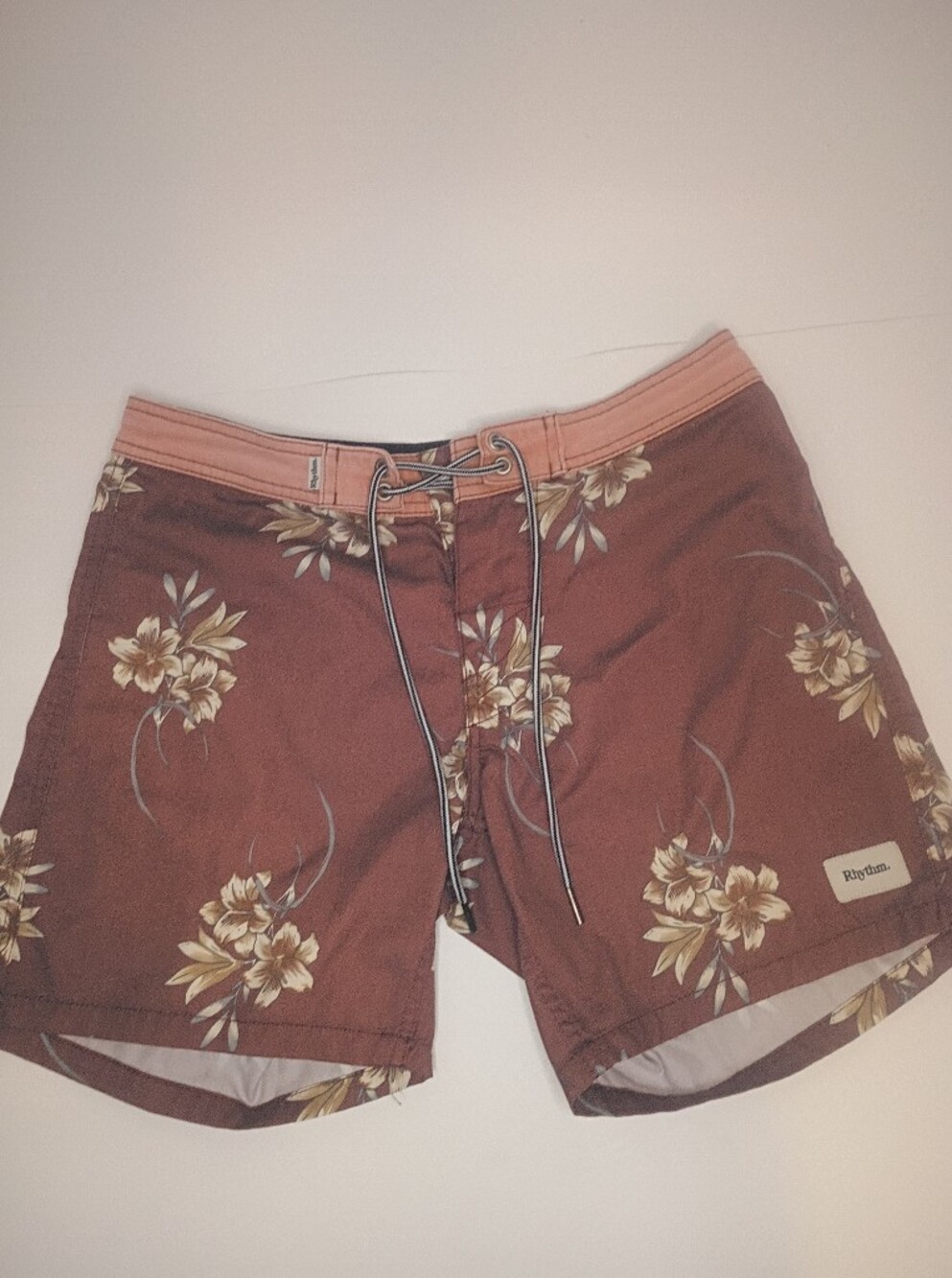 Rhythm. Men's Maroon Floral Hybrid Shorts